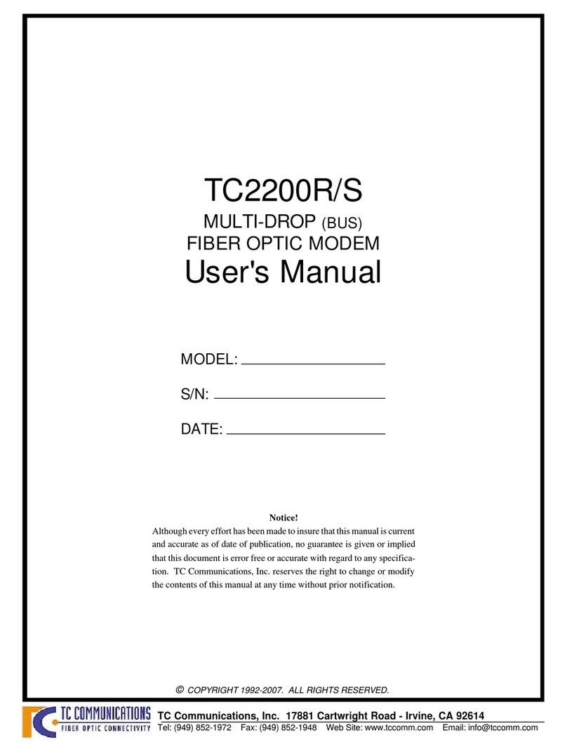 TC Communications TC2200R User manual