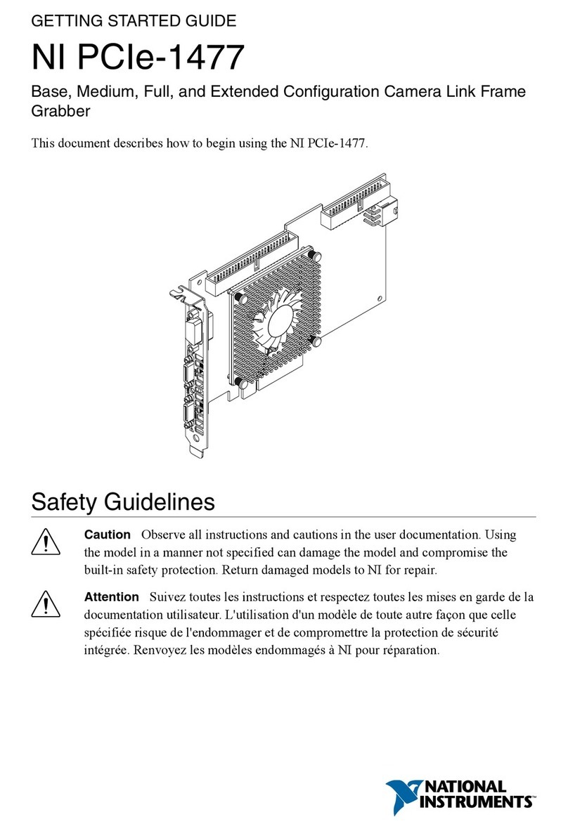 National Instruments PCIe-1477 Getting started guide