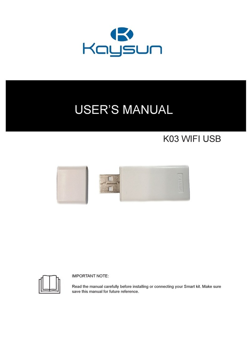 Kaysun K03 WIFI USB user manual