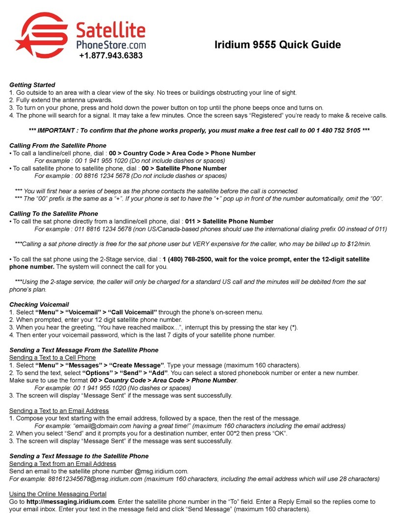 Iridium 9555 quick guide