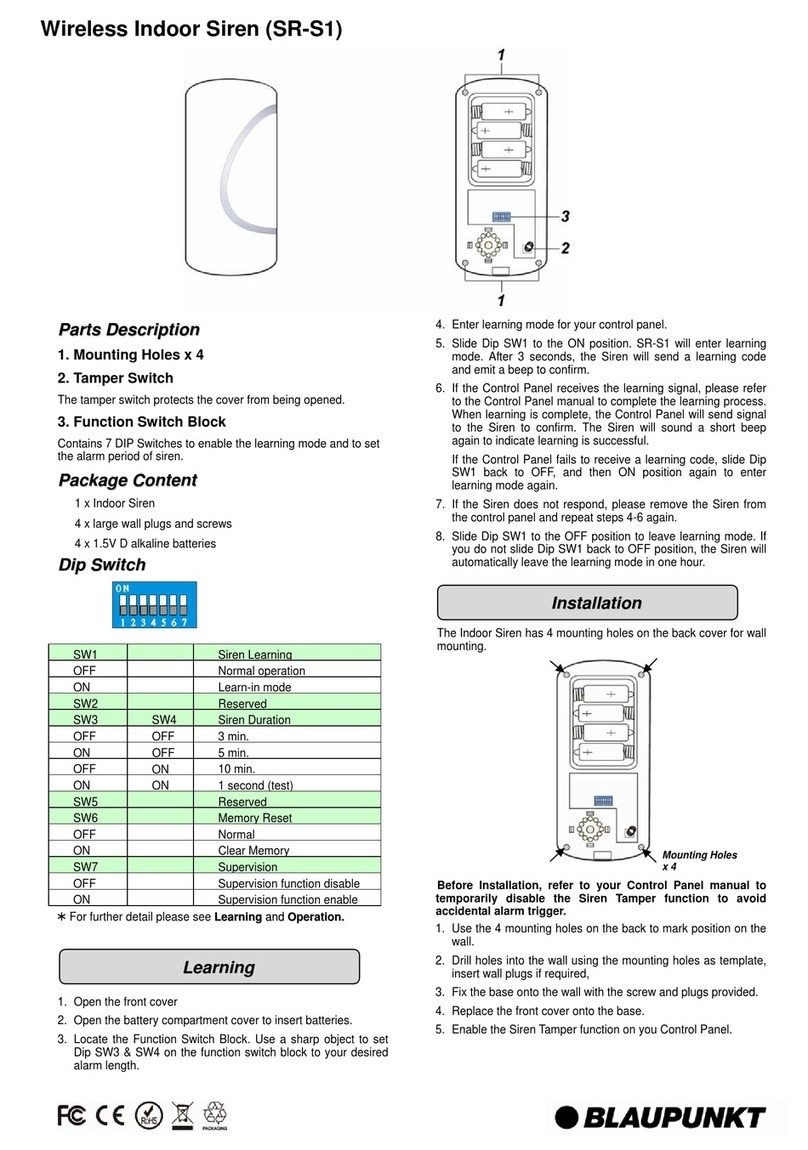Blaupunkt SR-S1 manual