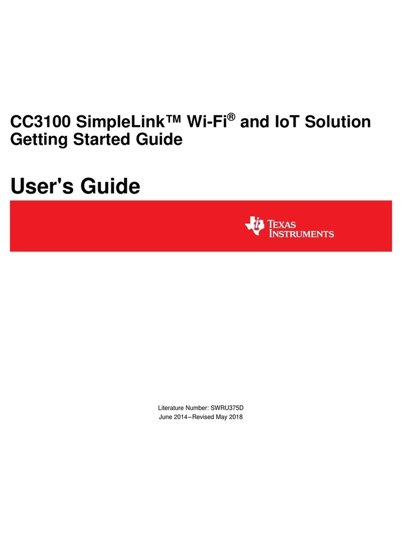 Texas Instruments CC3100 SimpleLink User manual