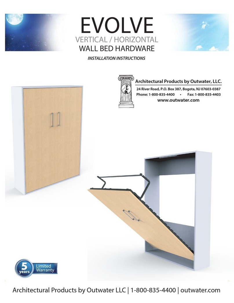 Outwater EVOLVE HORIZONTAL installation instructions Outwater EVOLVE HORIZONTAL installation instructions