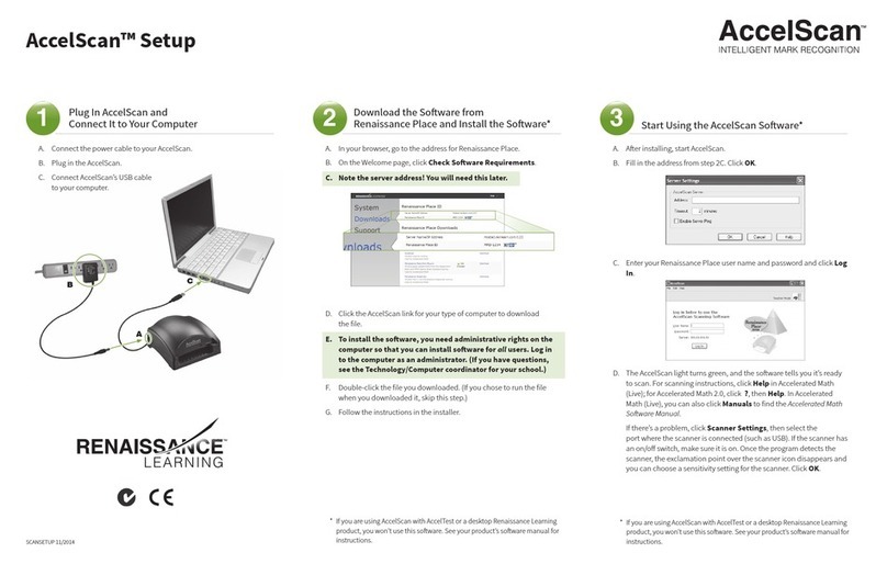 Renaissance Learning AccelScan RL-2110 Manual