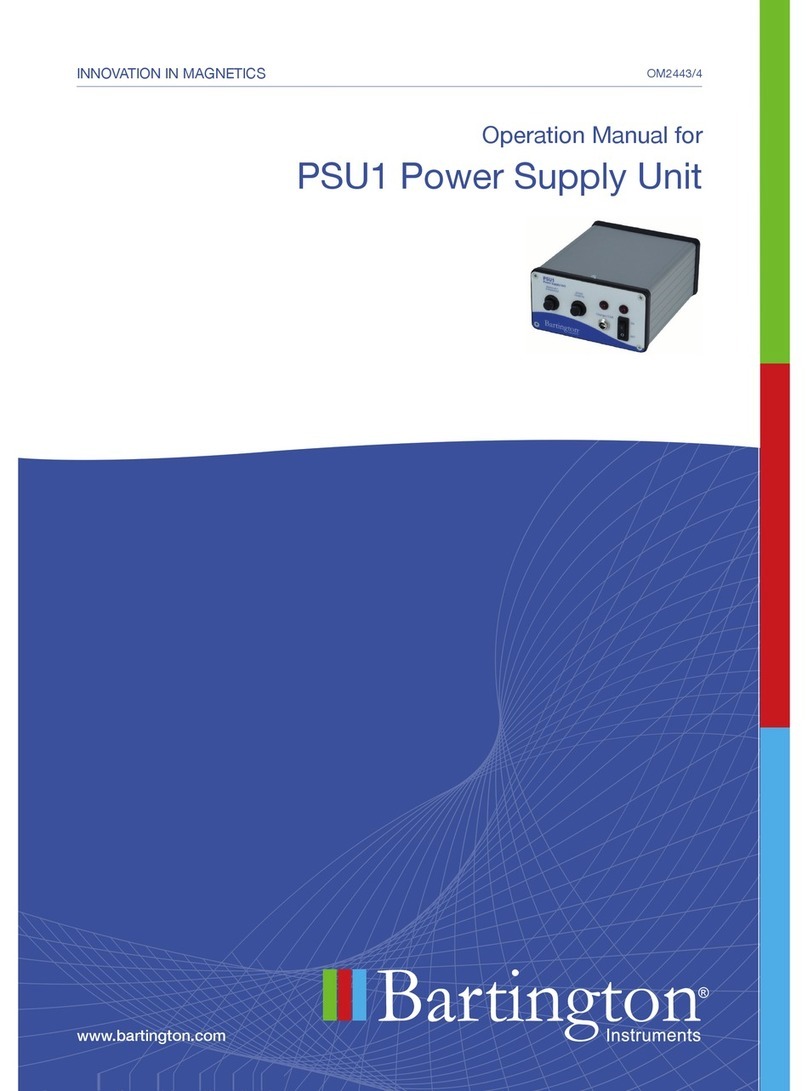 Bartington PSU1 Operation manual