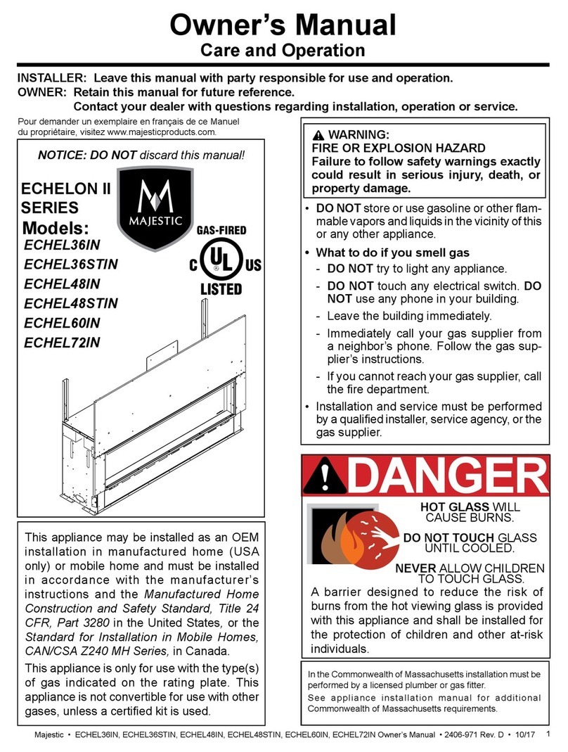 Majestic ECHEL36IN User manual Majestic ECHEL36IN User manual