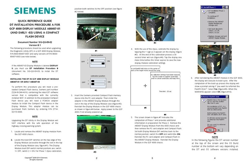 Siemens A80407-01 User manual Siemens A80407-01 User manual