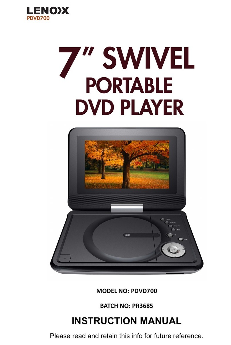 Lenoxx PDVD700 User manual