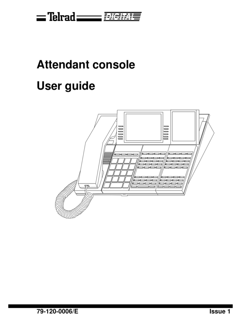 Telrad DIGITAL KEY BX SBU-5 user guide