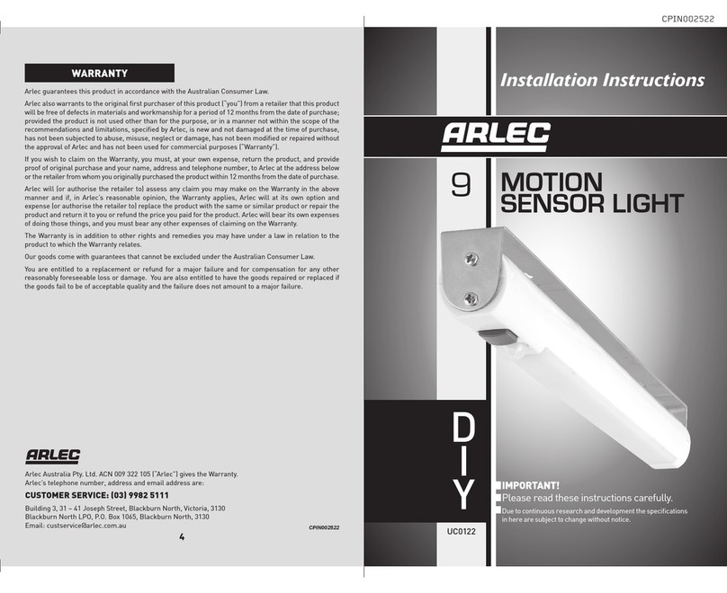 Arlec UC0122 User manual