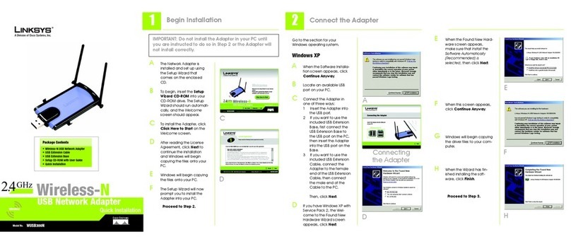 Linksys WUSB300N Original operating instructions Linksys WUSB300N Original operating instructions