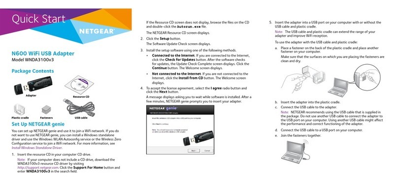 NETGEAR WNDA3100v3 User manual NETGEAR WNDA3100v3 User manual