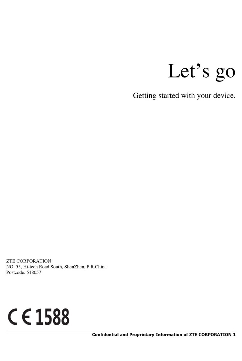 Zte MF70 User manual