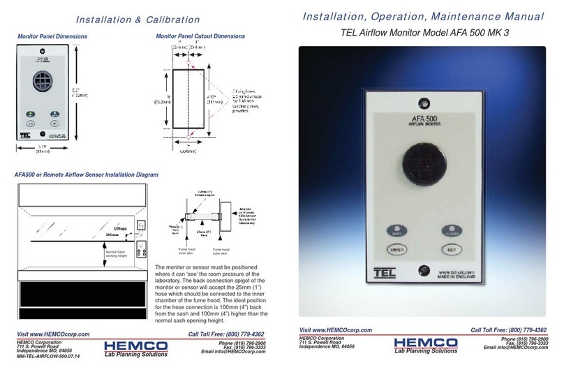 HEMCO AFA 500 MK 3 Instruction manual