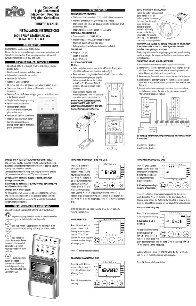 DIG 5004-I Four Station User manual