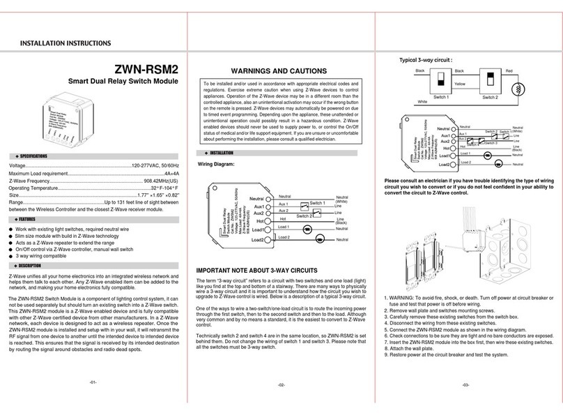 Enerwave ZWN-RSM2 User manual