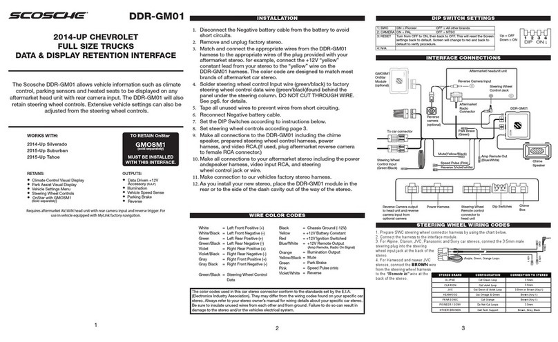 Scosche DDR-GM01 user manual