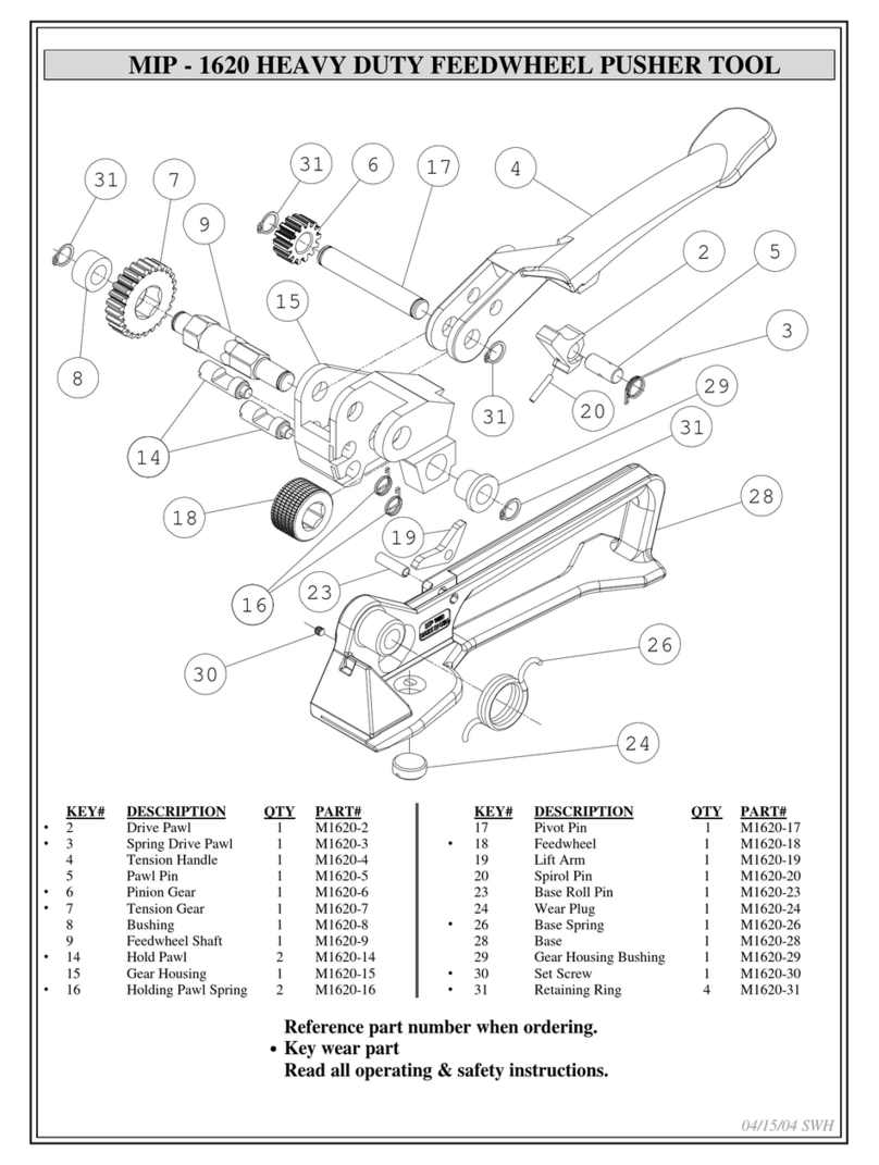 MIP 1620 operating instructions