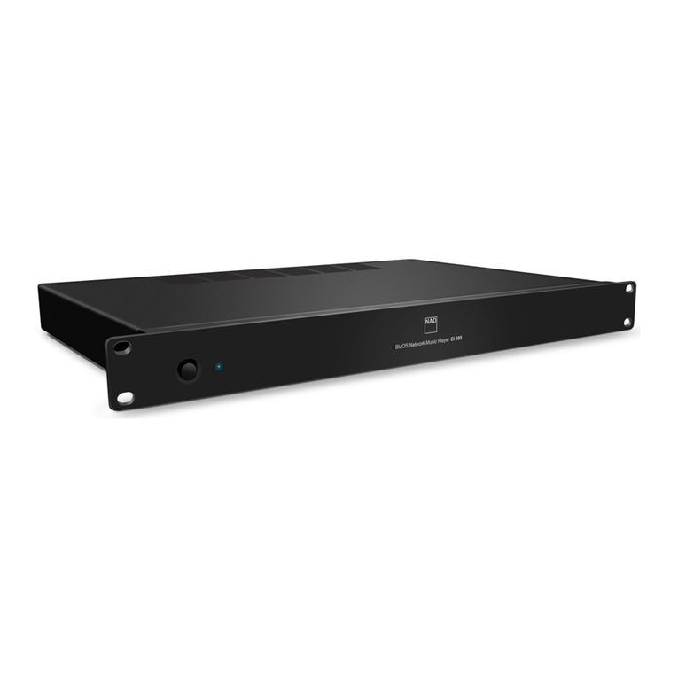 NAD CI 580 Quick setup guide