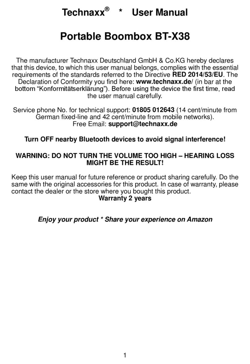 Technaxx BT-X38 user manual