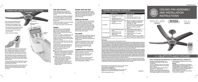 zenta RINZLER CSF5610 Assembly and installation instructions