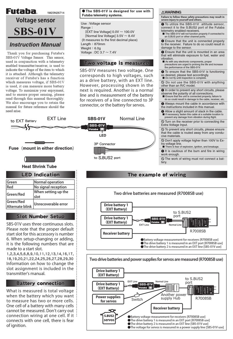 FUTABA SBS-01V instruction manual