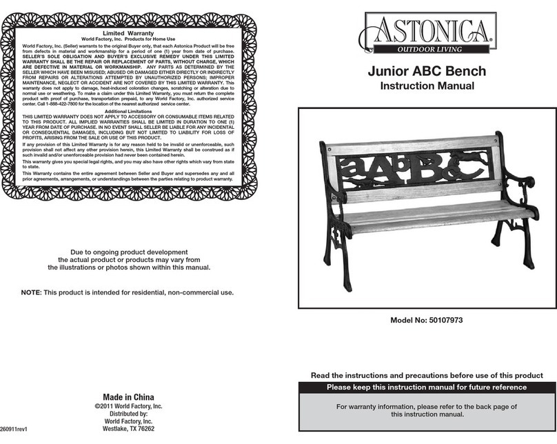 Astonica Junior ABC Bench instruction manual
