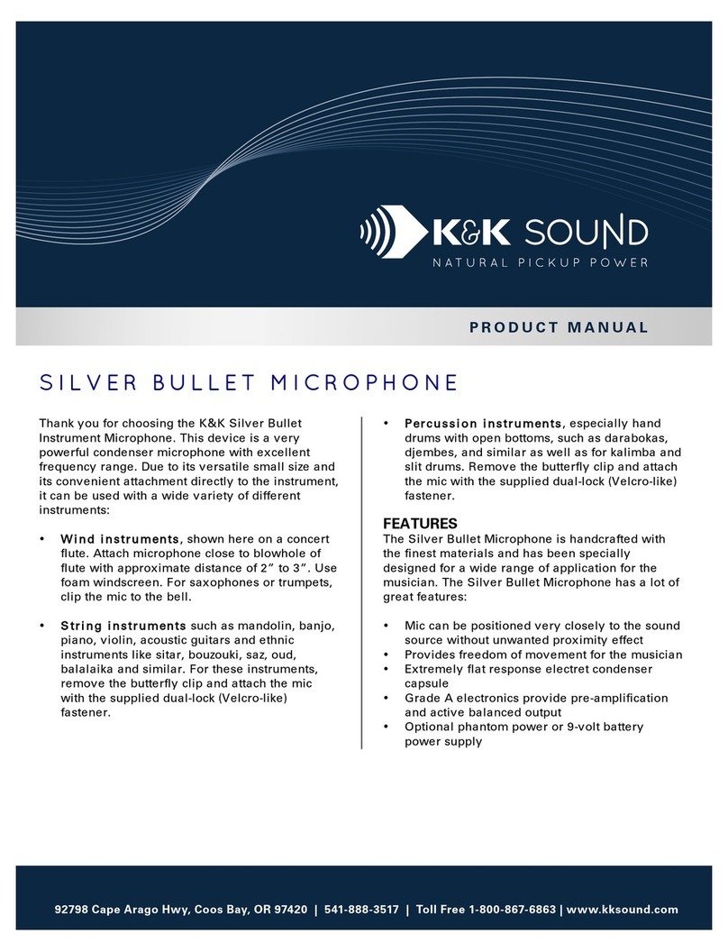 K&K Sound Silver Bullet product manual