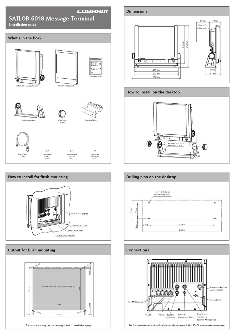 COBHAM SAILOR 6018 User manual COBHAM SAILOR 6018 User manual