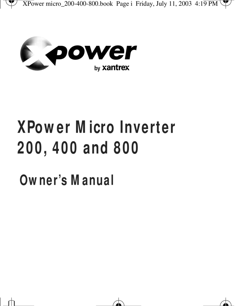 Xantrex XPower 200 User manual