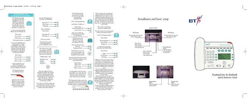BT FeatureLine & Embark User manual