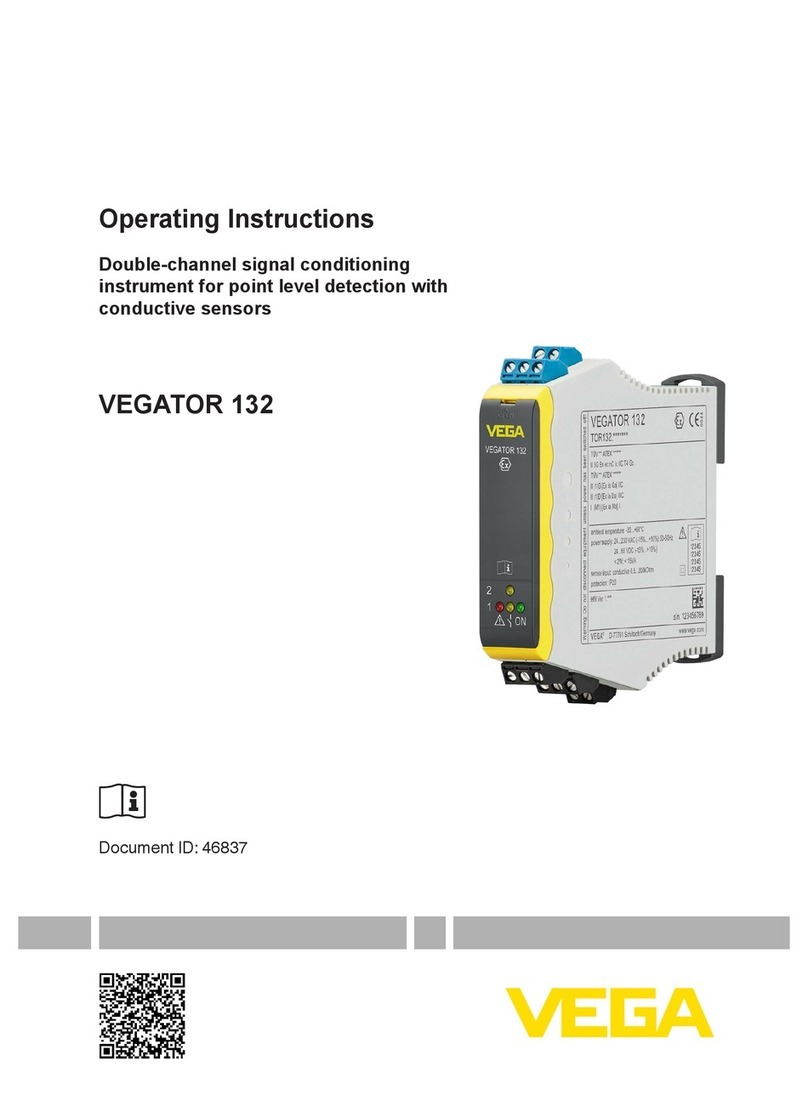 Vega VEGATOR 132 User manual