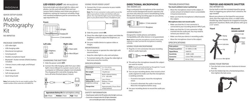 Insignia NS-MPKIT50 User manual
