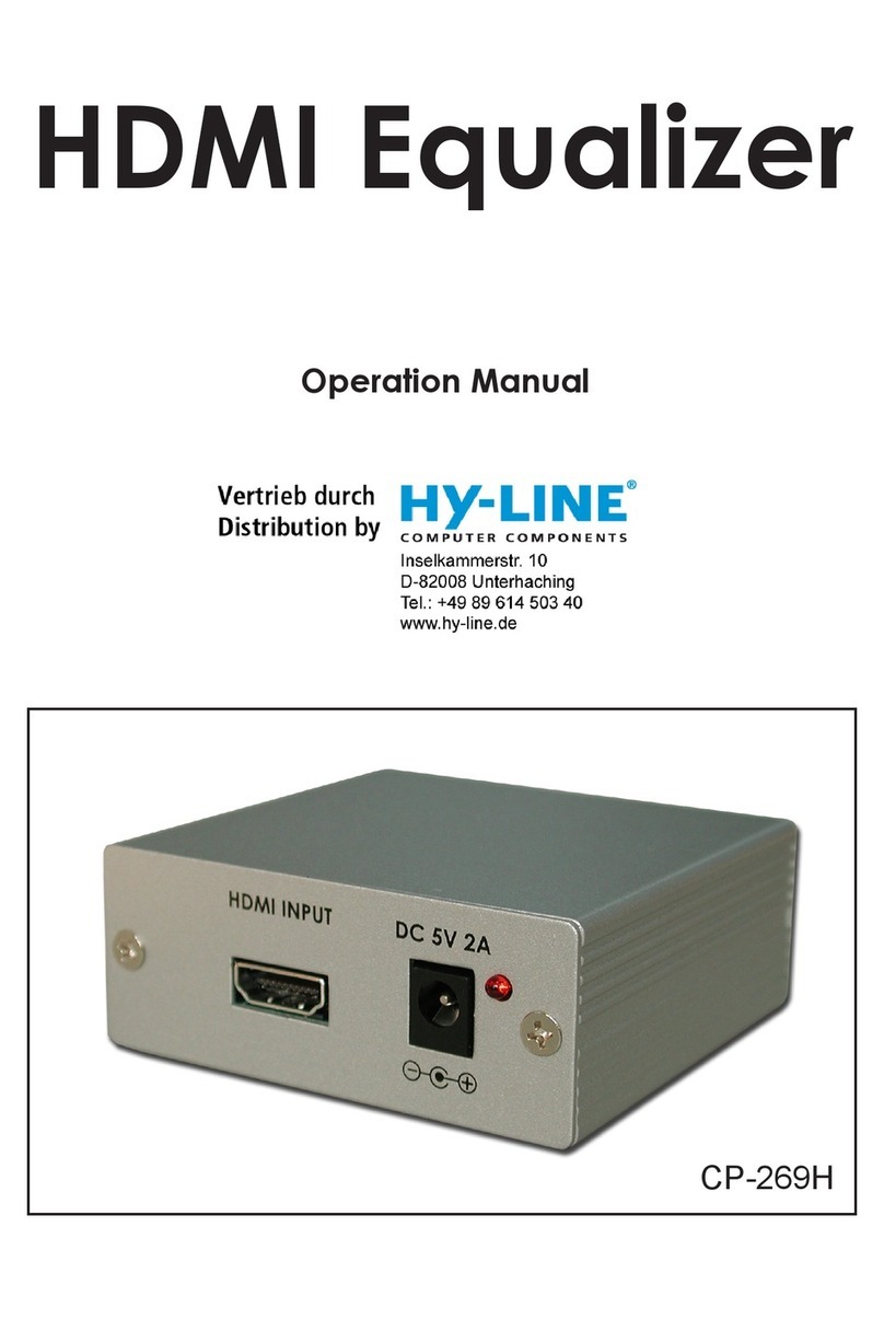 HY-LINE CP-269H Installation manual