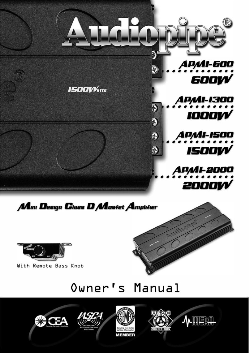 Audiopipe APMI-600 User manual