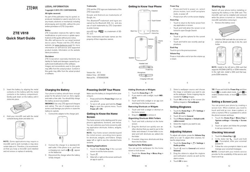 Zte V818 User manual