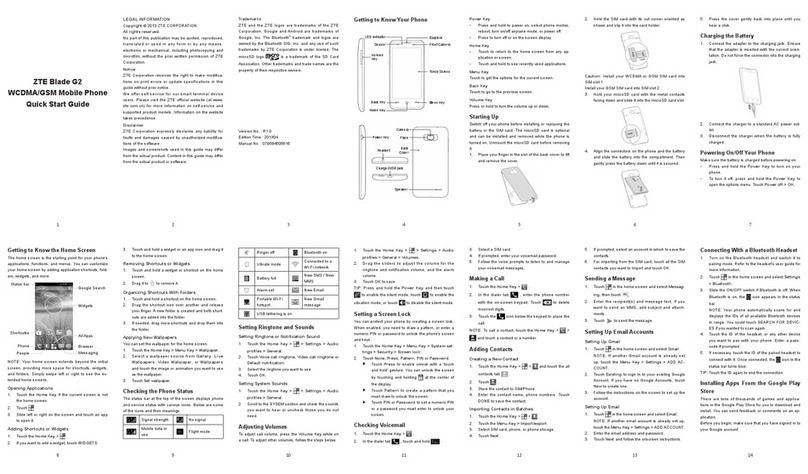 Zte Blade G2 User manual