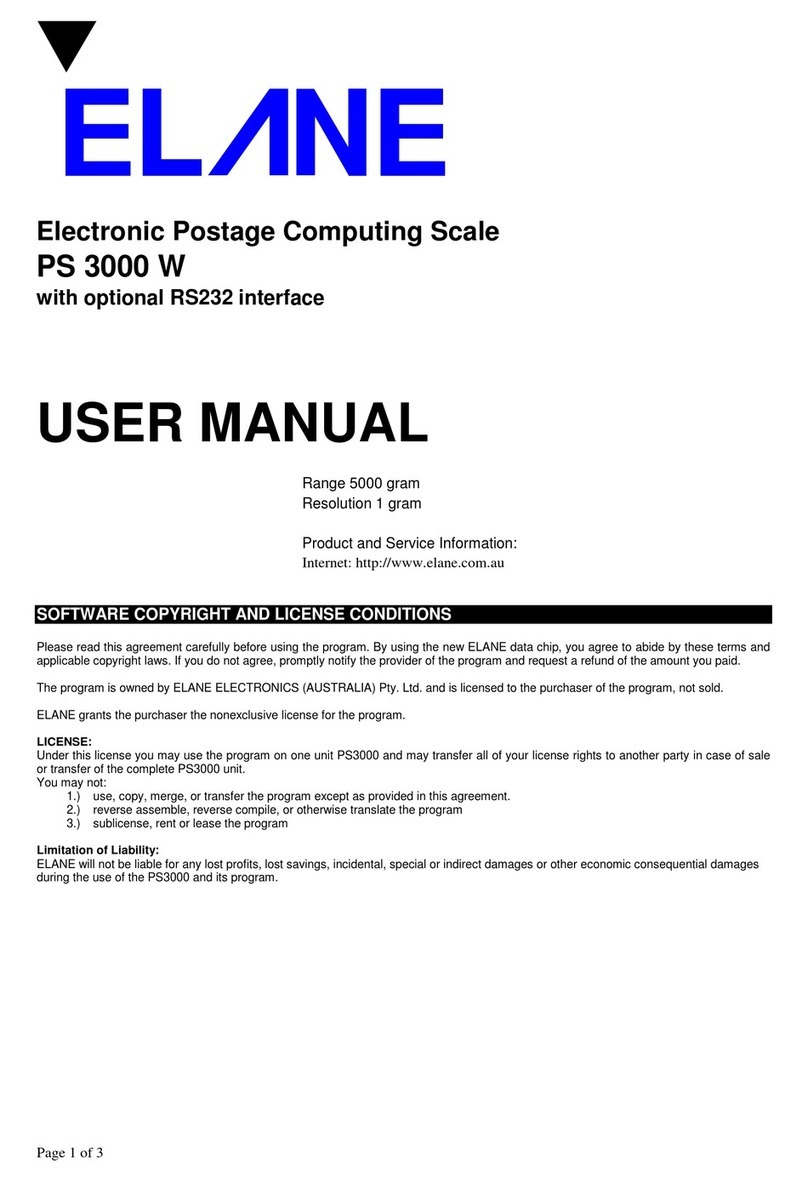 Elane PS 3000 W User manual