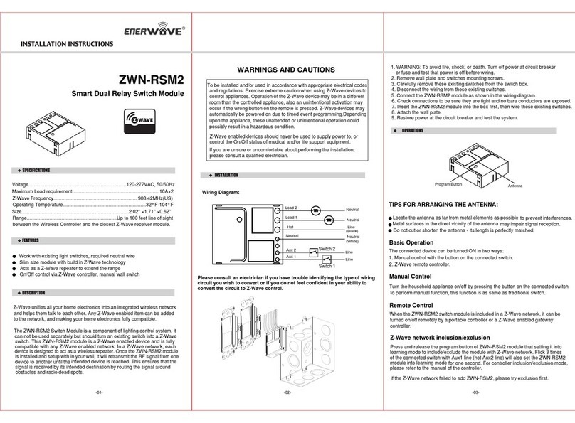 Enerwave ZWN-RSM2 installation instructions