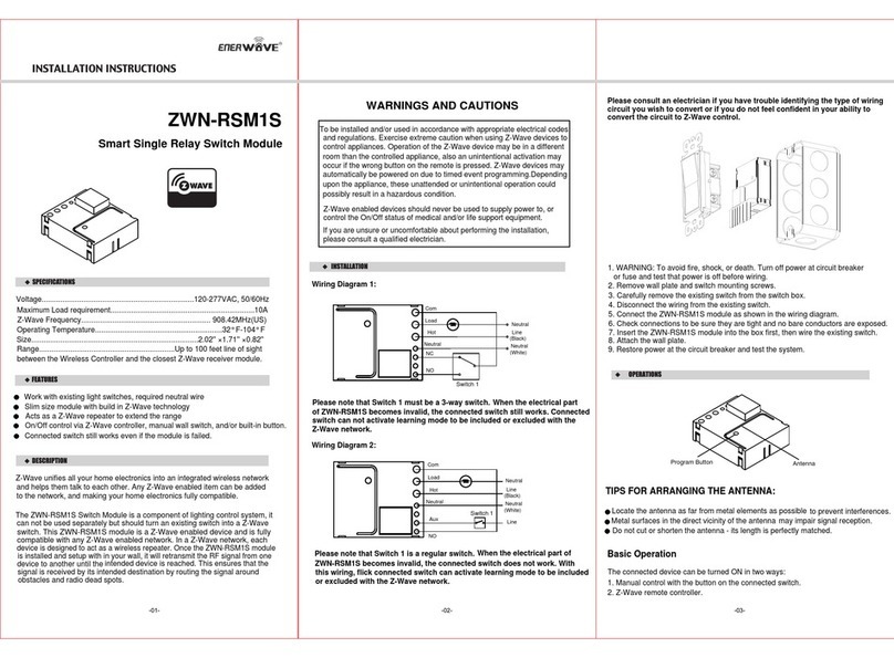 Enerwave ZWN-RSM1S installation instructions