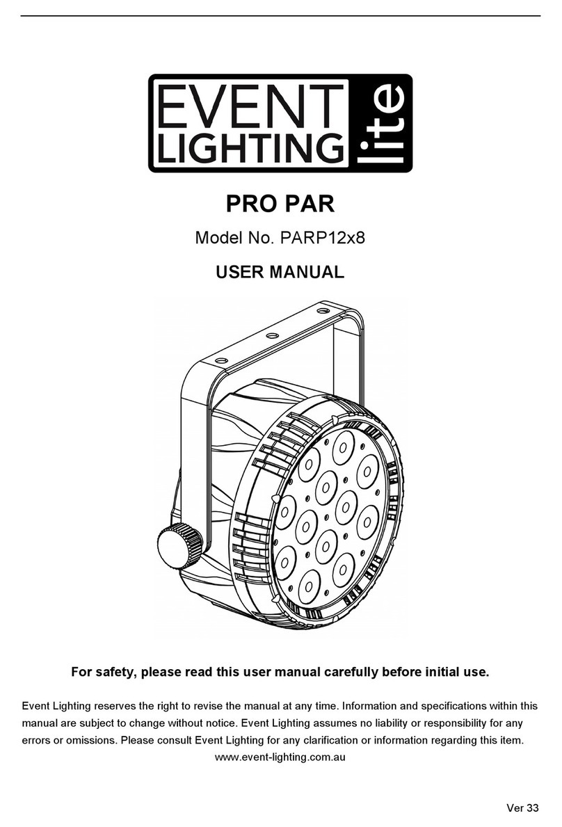 Event Lighting PARP12x8 user manual