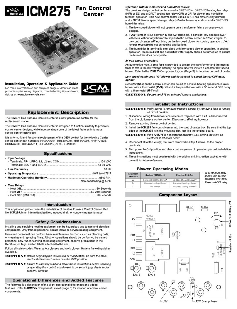 ICM Controls ICM275 installation instructions