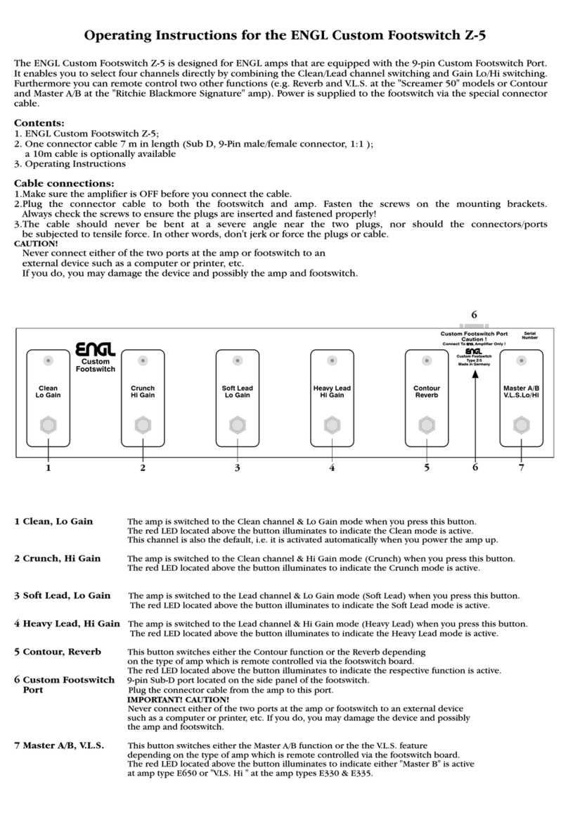Engl Z-5 User manual