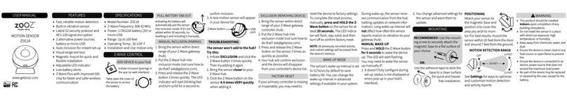 ZooZ ZSE18 user manual