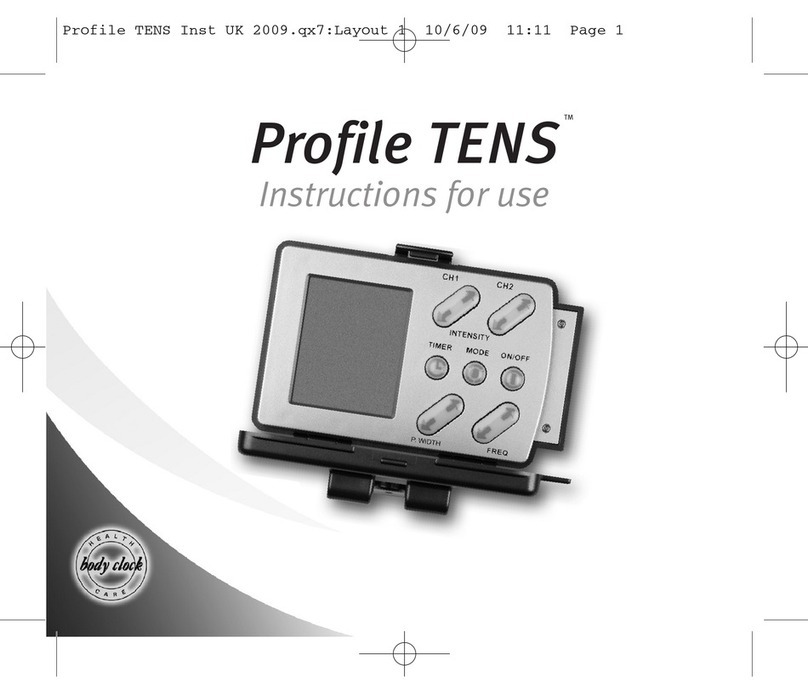 Body Clock Profile TENS User manual