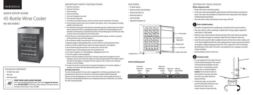 Insignia NS-WC45BK7 Quick setup guide