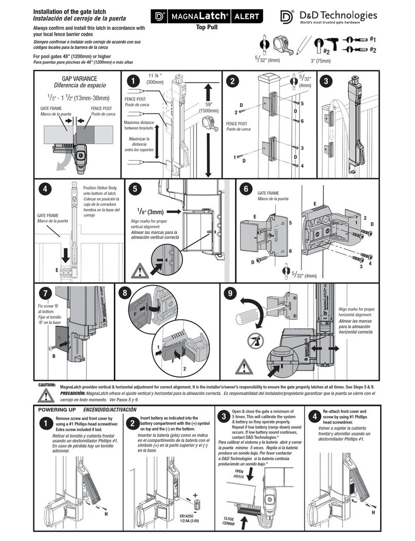 D&D Technologies MagnaLatch ALERT manual