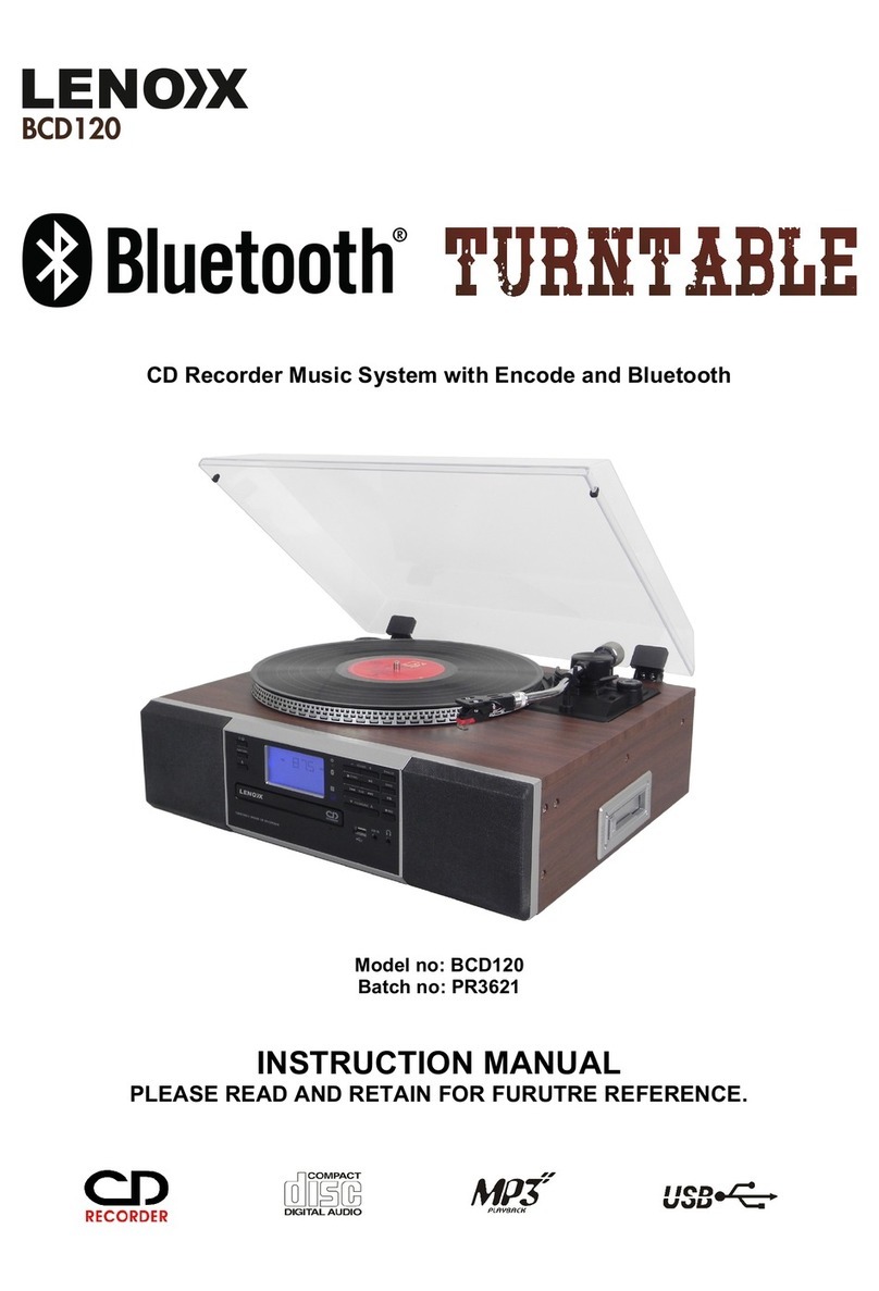 Lenoxx BCD120 instruction manual