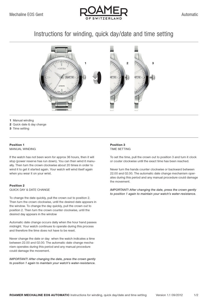 ROAMER Mechaline EOS instructions