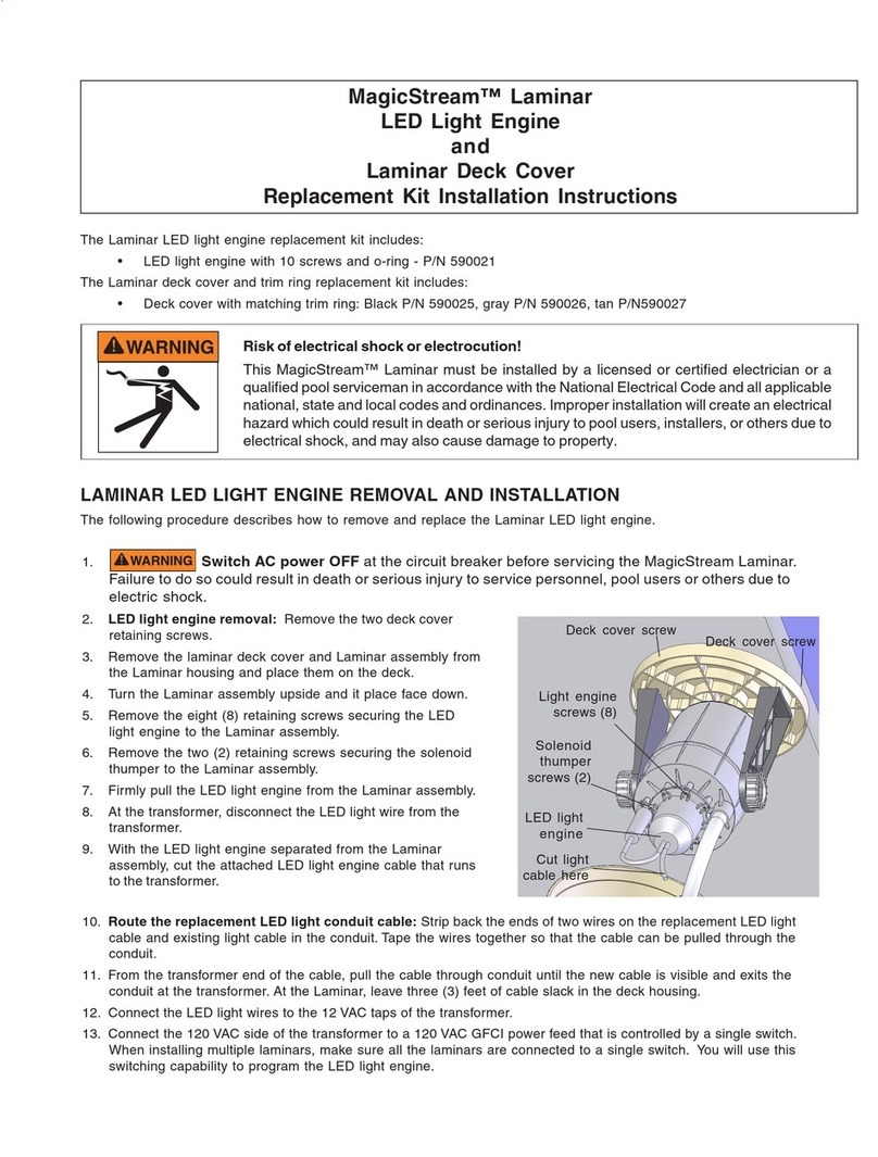 Pentair Pool Products MagicStream installation instructions